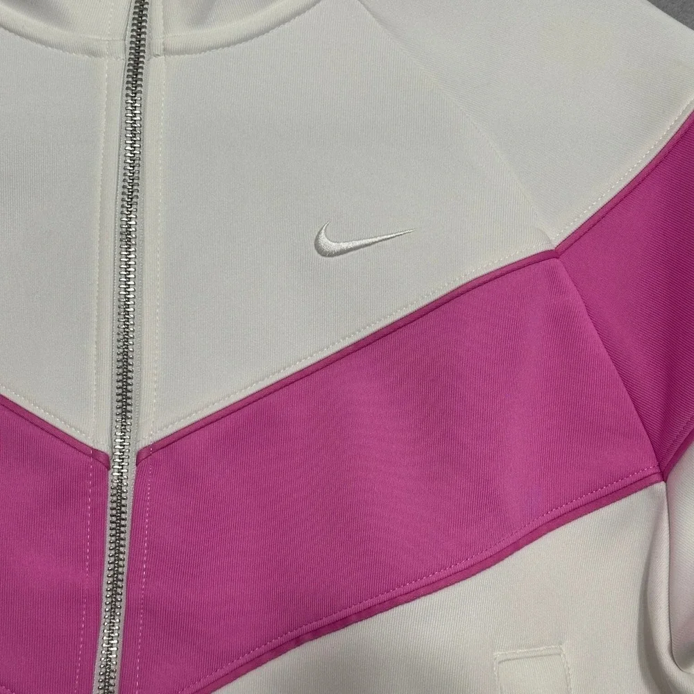 Nike Womens Windrunner Track Jacket White Pink HJ0975-133 Medium